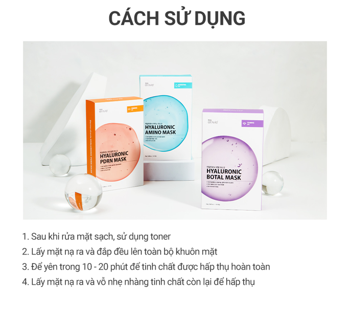 Hộp 10 chiếc Mặt nạ Elravie Hyaluronic PDRN Mask - Ảnh 4