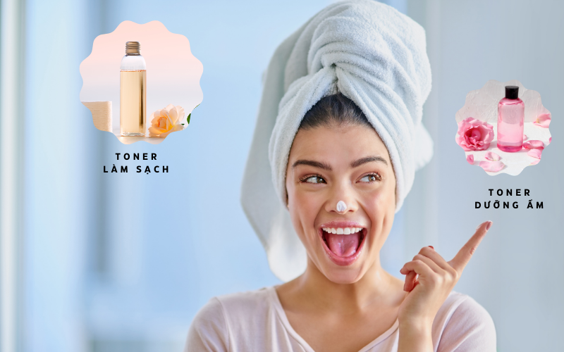 toner làm sạch và toner dưỡng ẩm: sự khác biệt ai cũng nên biết