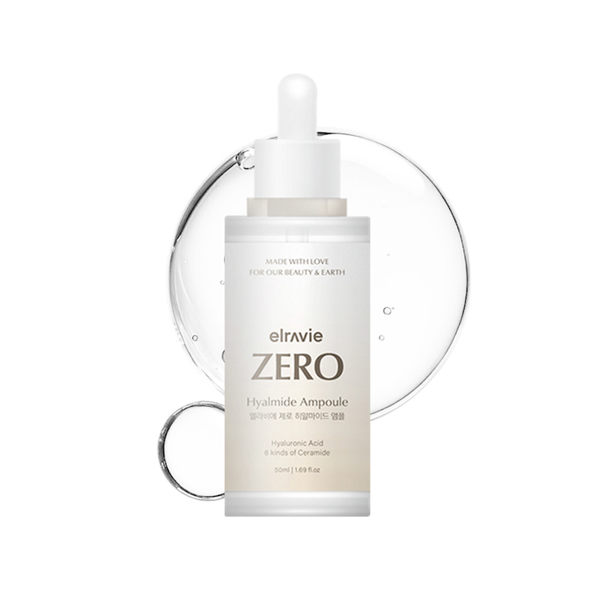 Tinh chất dưỡng da thuần chay Elravie Zero Hyalmide Ampoule 50ml